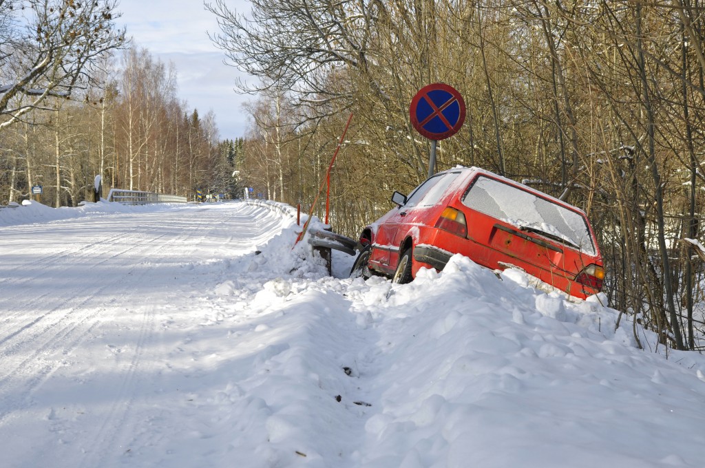 car crashes in winter