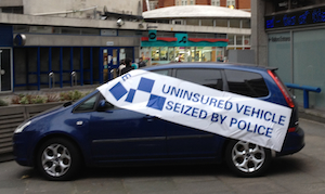 uninsured vehicle seized