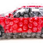 Car in bubblewrap